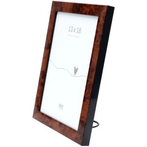 Marco Deknudt S47EG1 color madera burl oscuro canto negro 40x50 cm