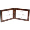 Deknudt S47EG1 Marco doble color madera burl Horizontal 10x15 cm