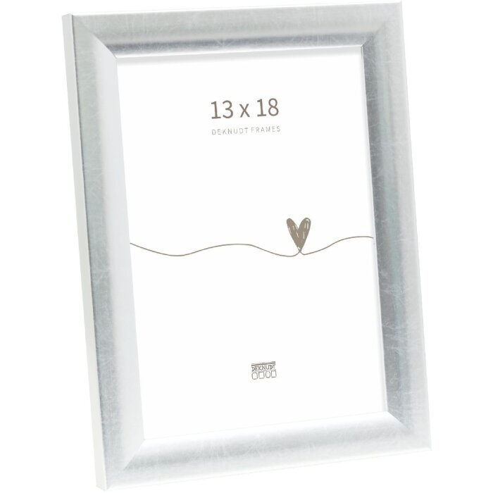 Deknudt S54SD2 Marco de madera color plata 13x18 cm