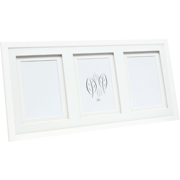 Deknudt S65KK1 marco de fotos blanco doble passe-partout 3x 15x20 cm