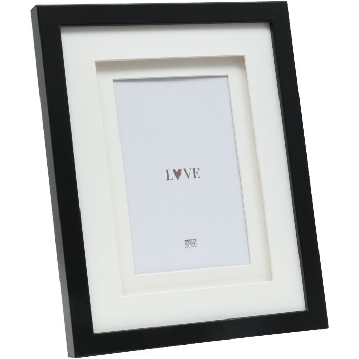 Deknudt S65KK2 Marco Negro Doble Passepartout 13x13 cm