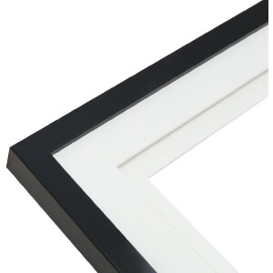 Deknudt S65KK2 Marco Negro Doble Passepartout 13x13 cm