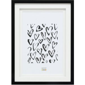 Deknudt S65KK2 Marco Negro Doble Passepartout 13x13 cm
