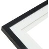 Deknudt S65KK2 Marco de galeria negro doble passe-partout 4x10x15 cm