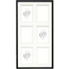 Deknudt S65KK2 Marco de galeria negro doble passe-partout 6x 10x15 cm