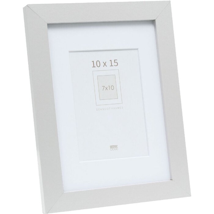 Deknudt S66KD1 Marco Plata Blanco Passepartout 10x15 cm