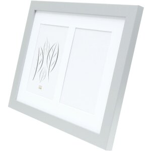 Deknudt S66KD1 marco madera color plata passe-partout 2 cuadros 10x15 cm