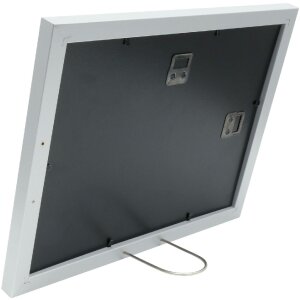 Deknudt S66KD1 marco madera color plata passe-partout 2 cuadros 10x15 cm