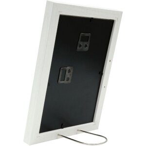Portarretratos Deknudt S66KF1 blanco con paspartú 29,7x42 cm