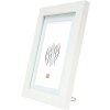 Portarretratos Deknudt S66KF1 blanco con paspartú 29,7x42 cm