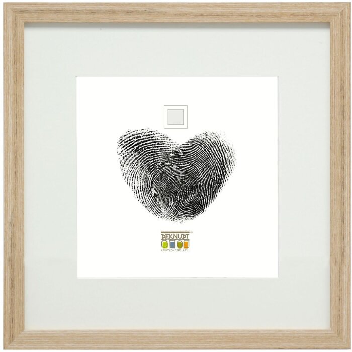 Deknudt S66KH1 marco de fotos color roble blanco passe-partout 50x50 cm