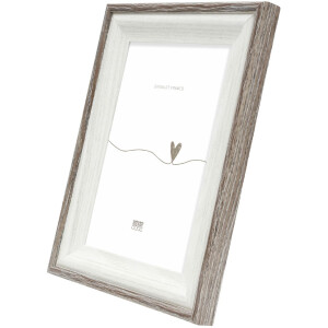 Marco Deknudt S68VG2 Blanco Canto marrón-gris 10x15 cm