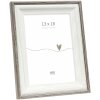 Marco Deknudt S68VG2 blanco con borde marrón-gris 13x18 cm
