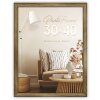 Marco ZEP Genova MDF aspecto madera cristal transparente marrón blanco 20x30 cm a 50x70 cm