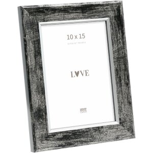 Deknudt S45YE2 Marco de madera borde negro plata 10x15 a 40x50 cm