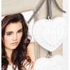 ZEP Melissa marco de madera corazones 10x15 cm blanco/gris/crema