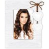 ZEP Melissa marco de madera corazones 10x15 cm blanco/gris/crema