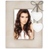 ZEP Melissa marco de madera corazones 10x15 cm blanco/gris/crema