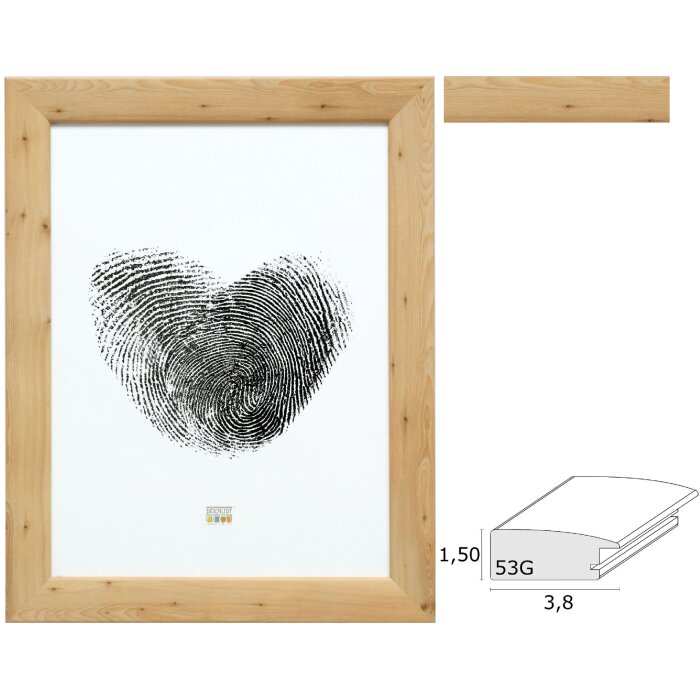 Marco de fotos Deknudt S53GH8 aspecto madera natural 13x18 cm a 60x80 cm