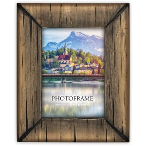 Marco de fotos de madera ZEP Hallstatt Marrón...