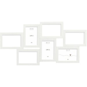 Deknudt S68UC1 marco de pared blanco 10x15 cm para 7 fotos