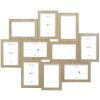 Deknudt S68UC3 marco de pared madera natural para 10 fotos 10x15 cm