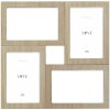 Deknudt S68UC3 marco de pared madera natural 4 fotos 10x15 cm colores naturales