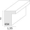 Deknudt S65KK1 marco blanco doble passe-partout 10x15 cm