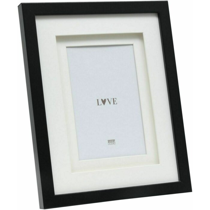 Deknudt S65KK2 Marco Negro Doble Passepartout 10x15 cm
