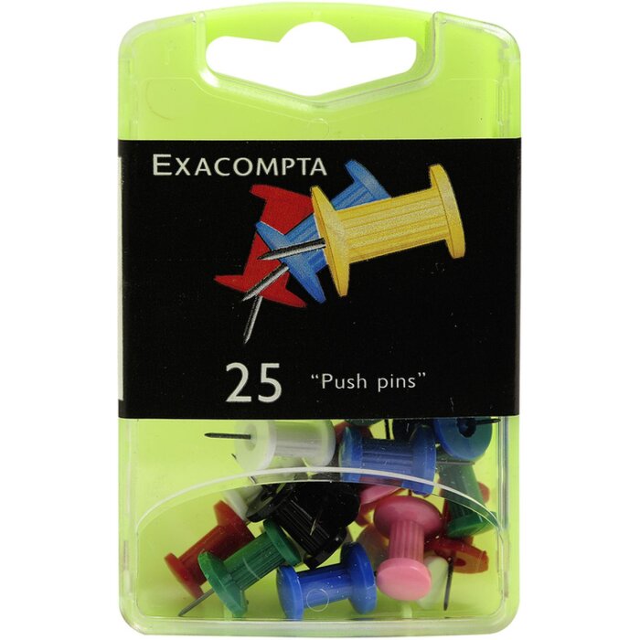 Exacompta alfileres para tablero blister 25 unidades