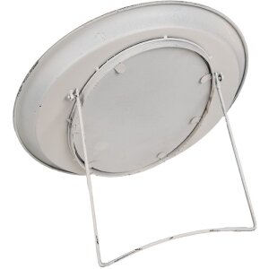 Clayre & Eef Marco 18x24 cm Hierro Beige Vidrio Oval Vintage