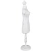 Joyero maniquí de madera blanco 13x11x51 cm