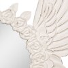 Clayre & Eef Espejo de Pared Redondo Beige Diseño Alas y Rosas 62x5x60 cm
