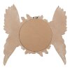 Clayre & Eef Espejo de Pared Redondo Beige Diseño Alas y Rosas 62x5x60 cm