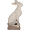Clayre & Eef 5MG0039 Conejo decorativo aspecto piedra 27x18x55 cm
