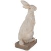 Clayre & Eef 5MG0039 Conejo decorativo aspecto piedra 27x18x55 cm