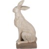 Clayre & Eef 5MG0039 Conejo decorativo aspecto piedra 27x18x55 cm