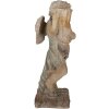 Clayre & Eef 5MG0041 Ángel decorativo Estatua de piedra Beige-Azul 24x27x58 cm