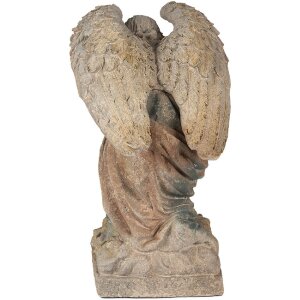 Clayre & Eef 5MG0043 Decorativo Ángel Oración Pose Aspecto Antiguo 41x45x65 cm