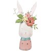 Clayre & Eef 5Y1214 Maceta Conejo Rosa Turquesa 29x19x62 cm