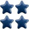 Clayre & Eef 65297 Pomo de puerta en forma de estrella azul oscuro 4x3/6 cm