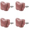 Clayre & Eef 65299 Pomo puerta cerámica rosa antiguo Ø 4x3/6 cm