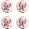 Clayre & Eef 65301 Pomo Mariposa Rosa Blanco Ø 3x1/4 cm