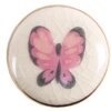 Clayre & Eef 65301 Pomo Mariposa Rosa Blanco Ø 3x1/4 cm