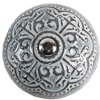 Clayre & Eef 65303 Pomo puerta Vintage Plata Ø 4x3/6 cm Juego de 4 piezas