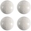Clayre & Eef 65304 Pomo puerta ceramica blanco dorado Ø4x3 cm