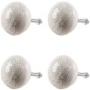 Clayre & Eef 65304 Pomo puerta ceramica blanco dorado Ø4x3 cm