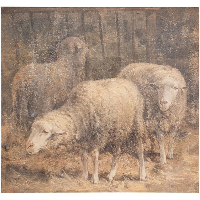 Clayre & Eef 65308 Cuadro 50x3x50 cm decoración mural estilo vintage