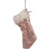 Clayre & Eef 65368 Medias de Navidad 6x1x14 cm Beige