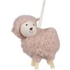 Clayre & Eef 65369 Colgante decorativo Oveja Rosa 8x3x6 cm